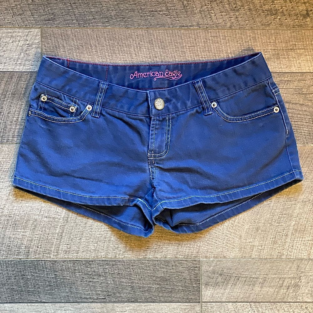 American Eagle, Dark-Wash, Jean Shorts. Size 4.